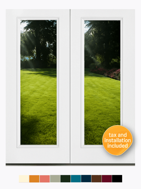 Smooth Finish Door  Clear Low-E  36", 32" or 30"x80" Model 142 - Image 4