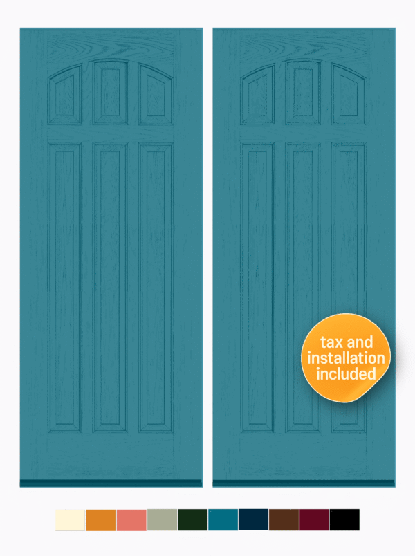 Smooth Finish Panel Door  36", 34" or 32"x80" Model 165 - Image 2