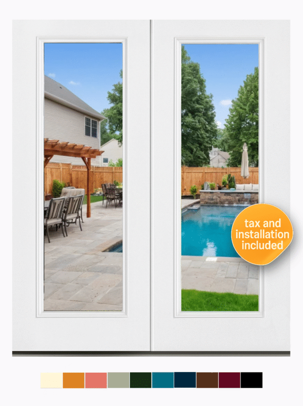 Smooth Finish Full View Door W/Clear Low-E   36", 30", 72" or 60"x80" Model 203 - Image 2