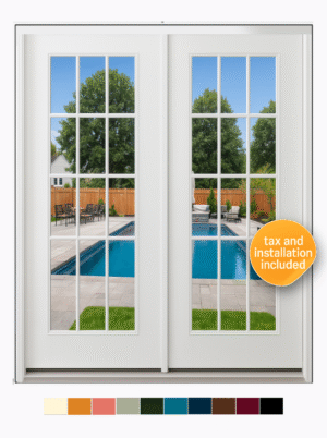 Model 206 Smooth Finish Patio Door w.grids