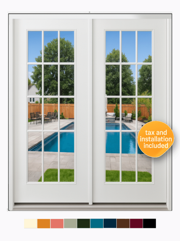 Model 206 Smooth Finish Patio Door w.grids