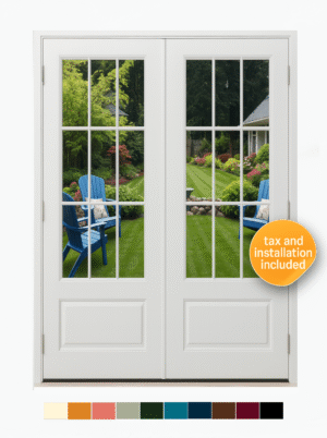 Model 207 Smooth Finish Patio Door w/grids