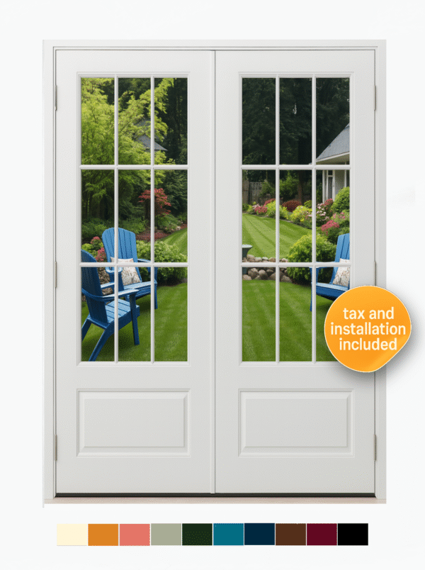 Model 207 Smooth Finish Patio Door w/grids